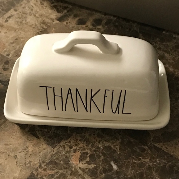 RAE DUNN Other - 🎈🎈Rae Dunn THANKFUL Butter Dish Tray Brand New RAE DUNN Other - 🎈🎈Rae Dunn THANKFUL Butter Dish Tray Brand New